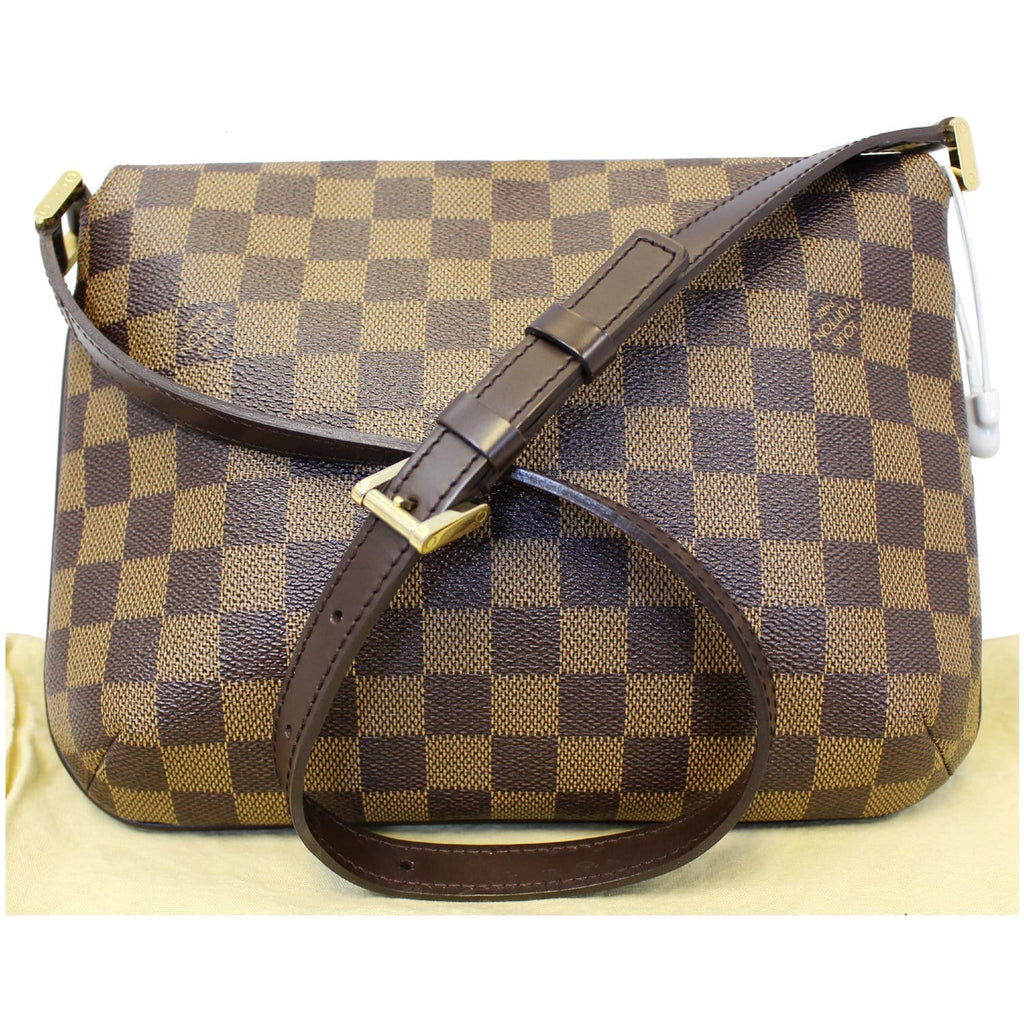 LOUIS VUITTON Musette Tango Damier Ebene Short Strap Shoulder Bag-US