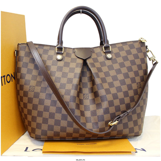 LOUIS VUITTON Siena MM Damier Ebene Shoulder Handbag-US