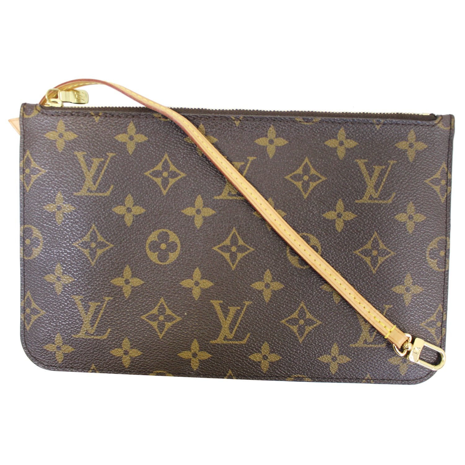 LOUIS VUITTON Pochette Wristlet Pouch Monogram Canvas Neverfull GM-US