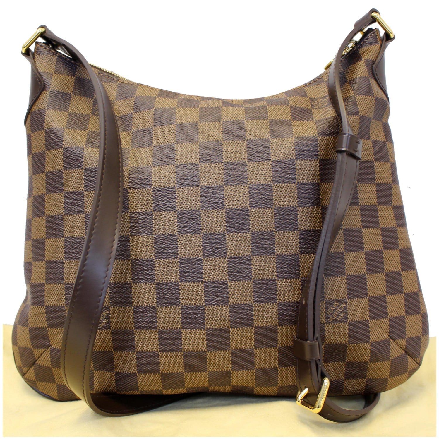 LOUIS VUITTON Bloomsbury PM Damier Ebene Crossbody Bag Brown