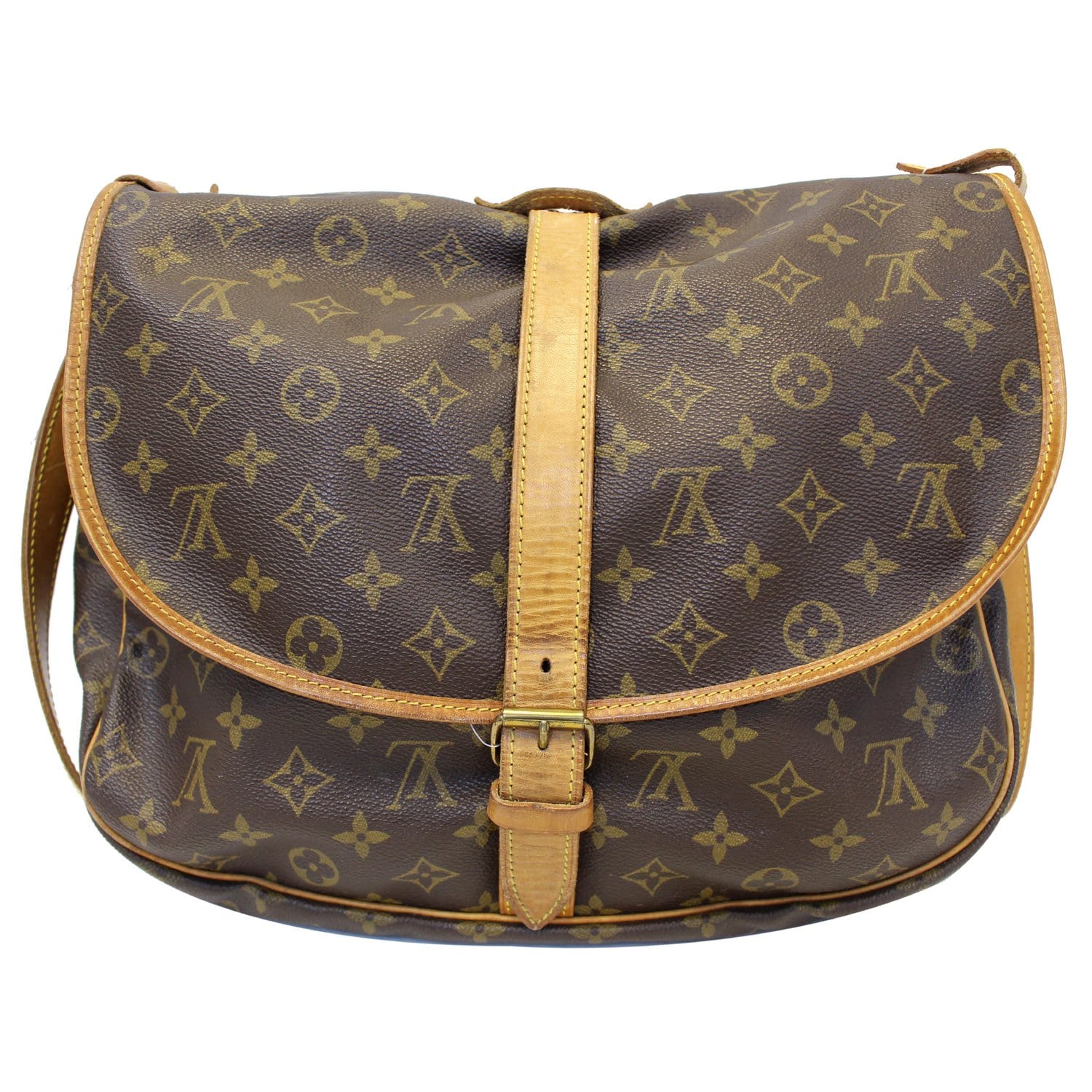 LOUIS VUITTON Saumur 35 Monogram Canvas Shoulder Bag-US