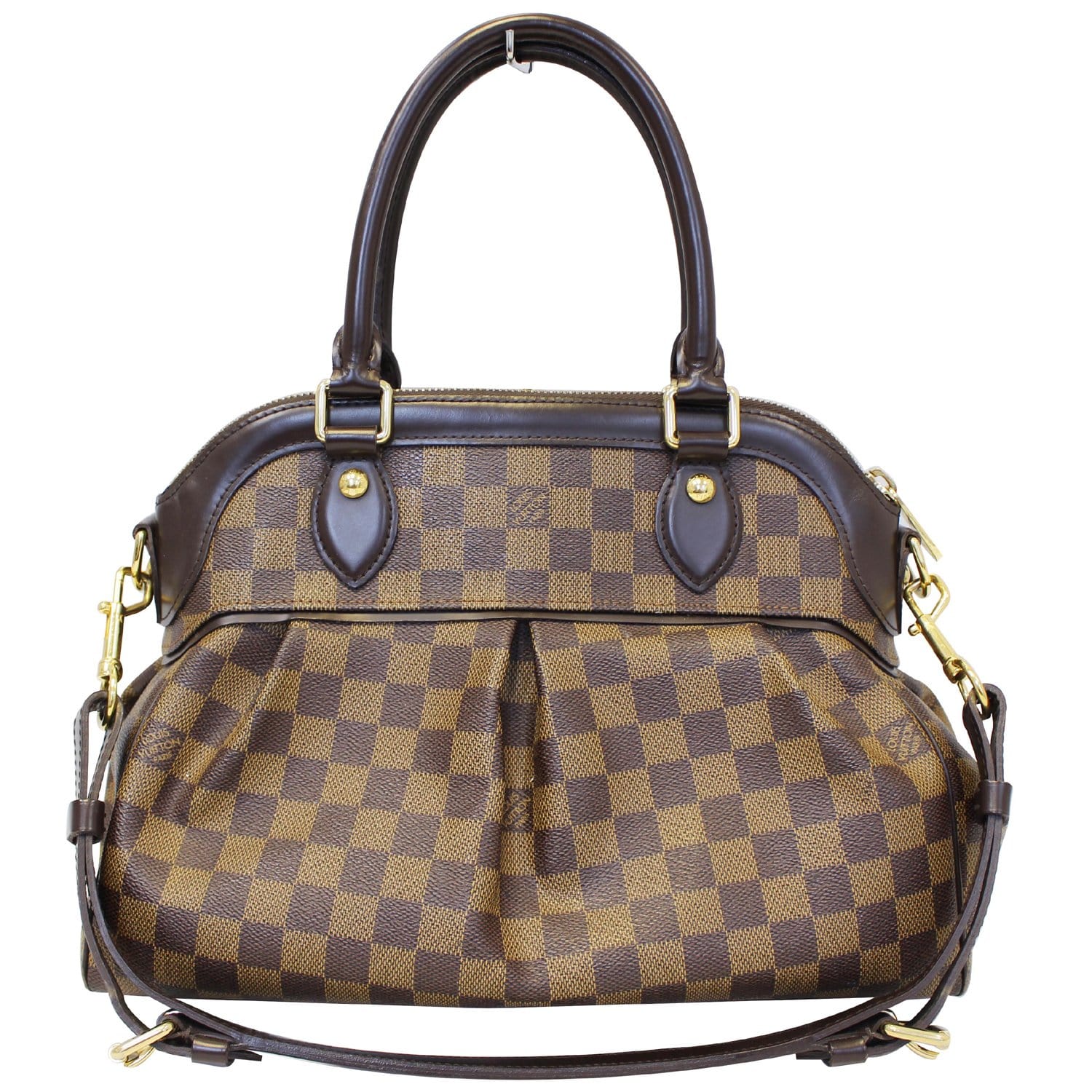 LOUIS VUITTON Trevi PM Damier Ebene Shoulder Bag Brown - DD6264 