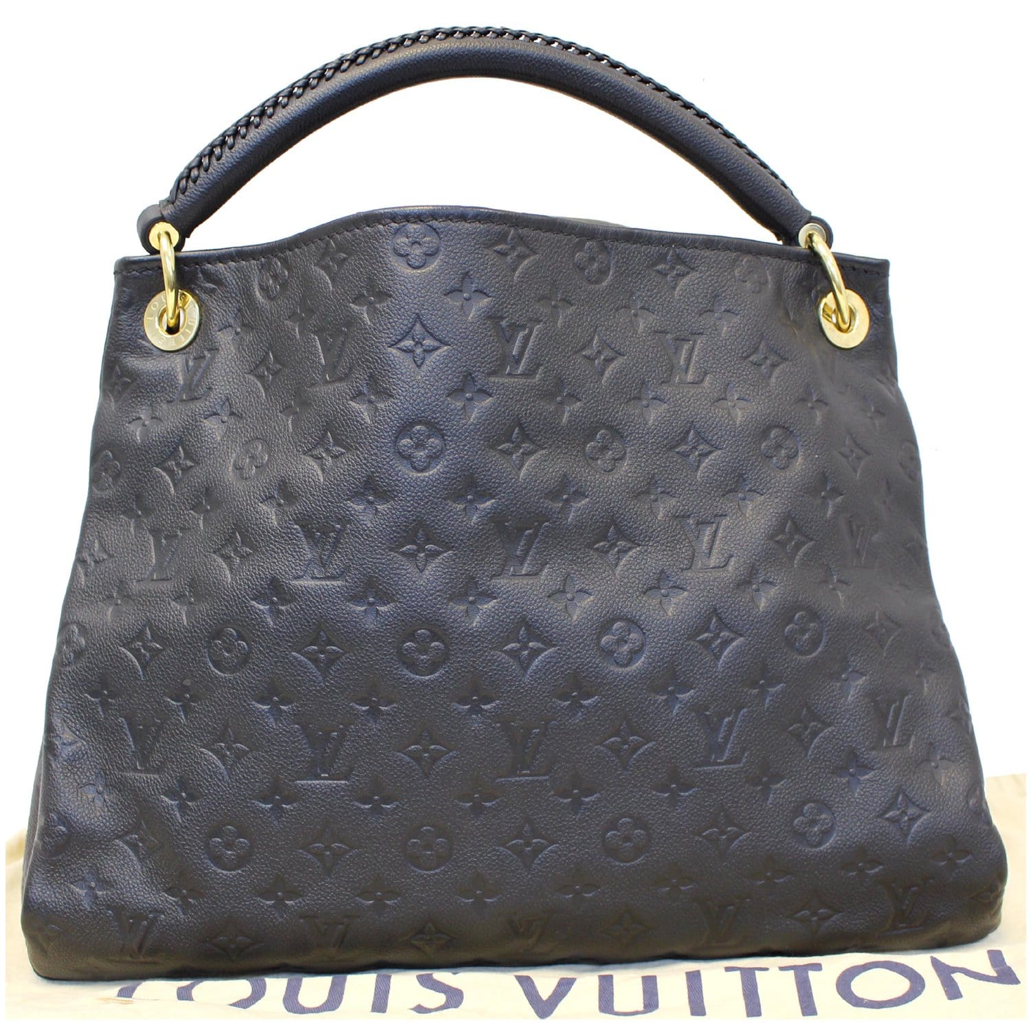 LOUIS VUITTON Artsy MM Empreinte Leather Shoulder Bag Black-US