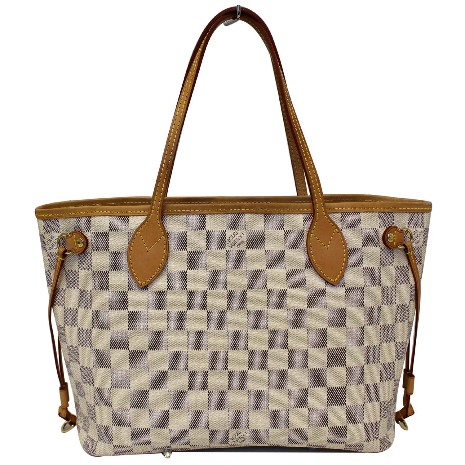 LOUIS VUITTON Neverfull PM Damier Ebene Shoulder Bag Brown