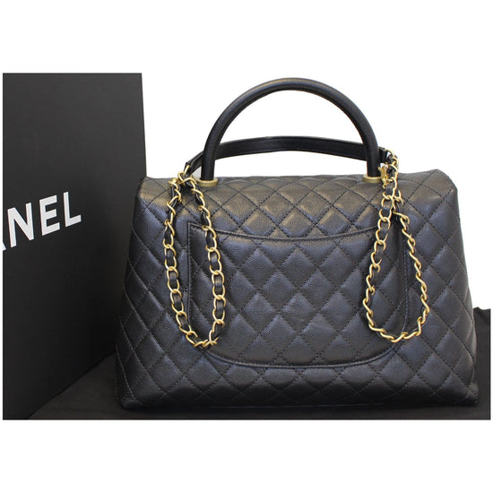 Coco handle leather handbag Chanel Black in Leather - 34983794