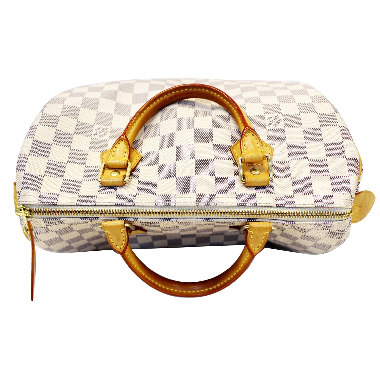 LOUIS VUITTON Damier Azur Speedy 30 Satchel Handbag-US