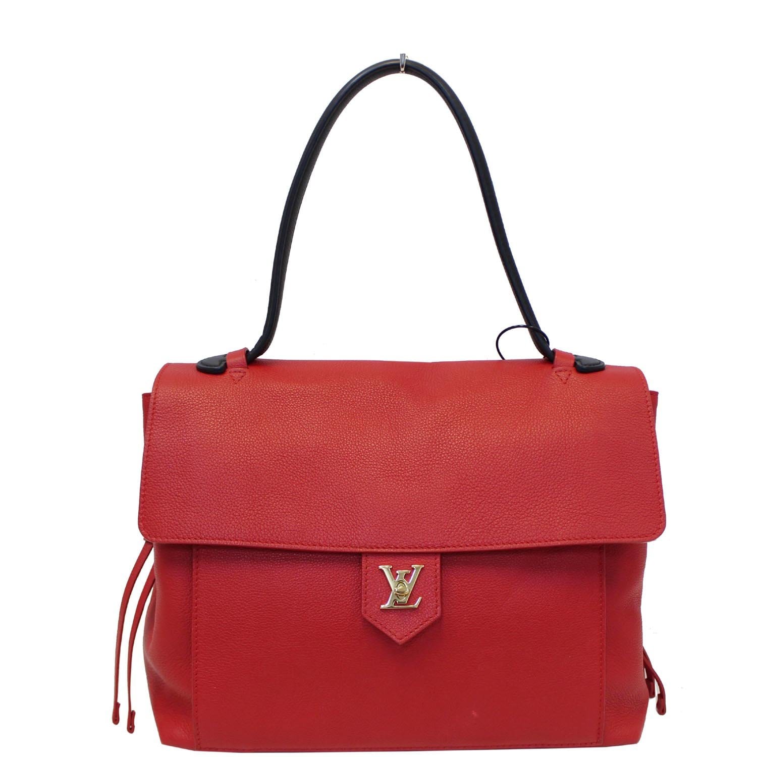 Louis Vuitton Lockme PM Leather Shoulder Bag Rouge