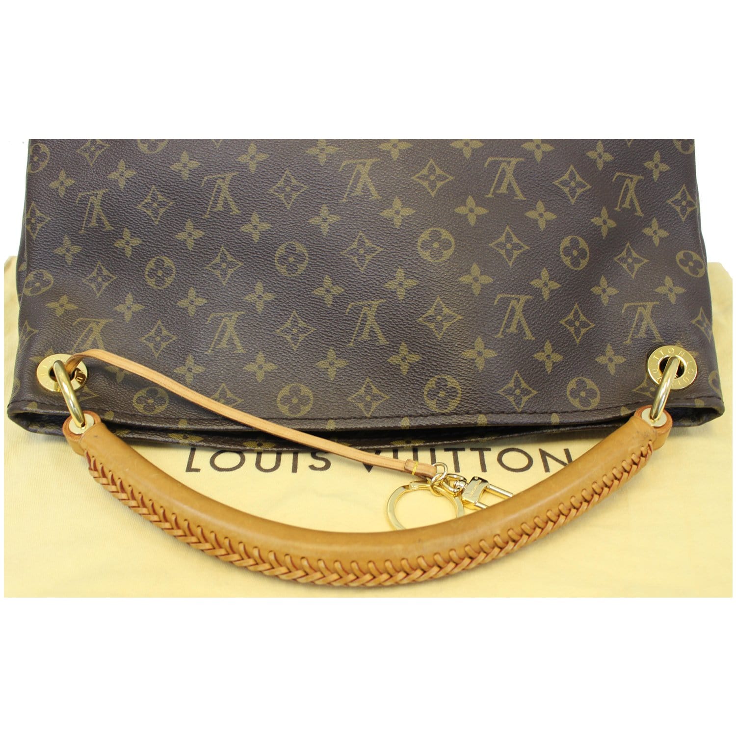 LOUIS VUITTON Artsy MM Monogram Canvas Shoulder Bag Brown-US