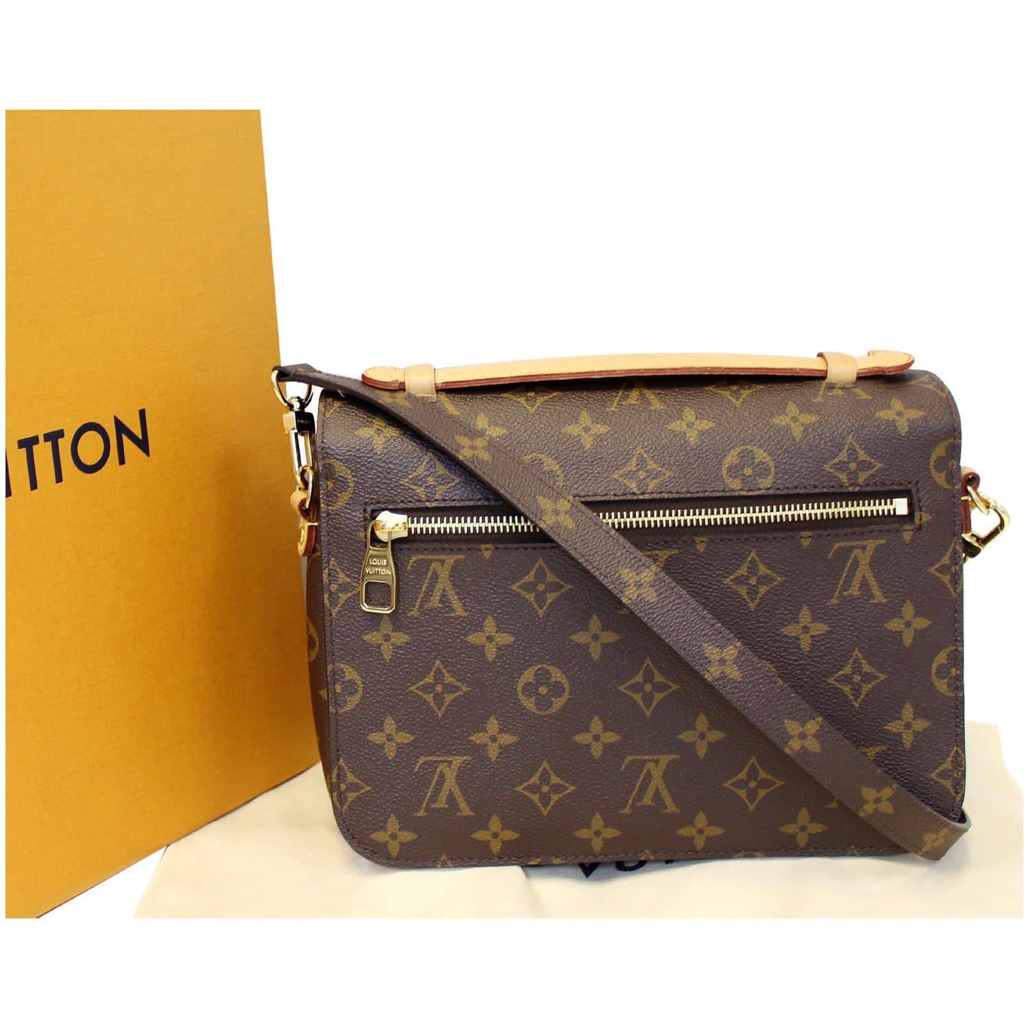 LOUIS VUITTON Metis Pochette Monogram Canvas Crossbody Bag Brown-US