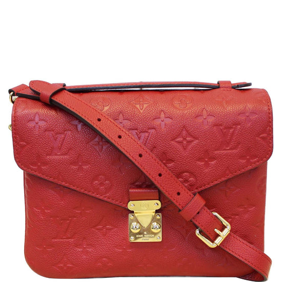 Louis Vuitton Pochette Metis Monogram Empreinte Leather Red 2248284