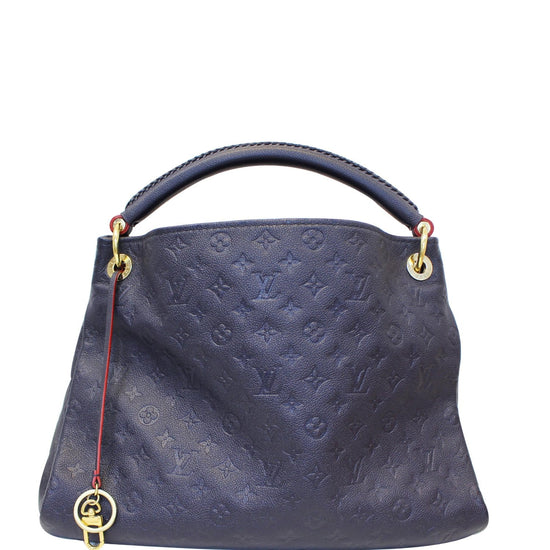 Louis Vuitton Dark Navy Blue Monogram Empreinte Leather Artsy MM Bag at  1stDibs