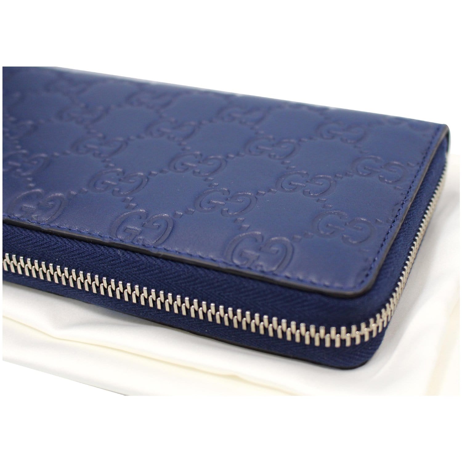 blue gucci wallet