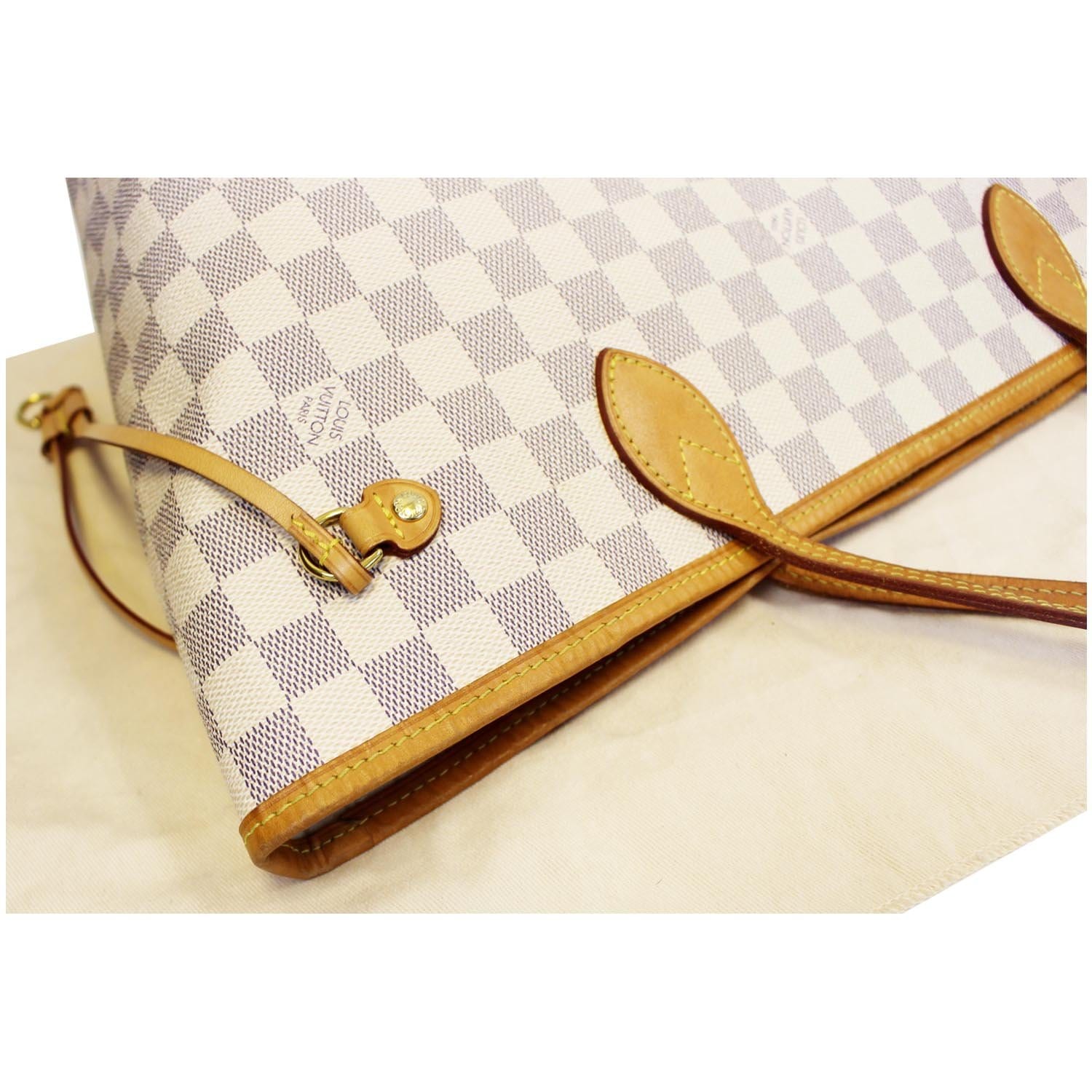 Louis Vuitton Neverfull MM Damier Azur Rose Ballerine Review +