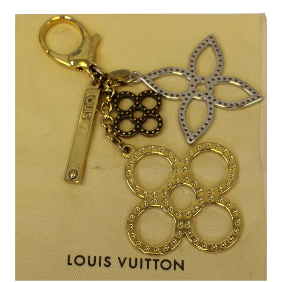 Louis Vuitton Gold & Silver Metal Tapage Bag Charm QJJ04H61MB002