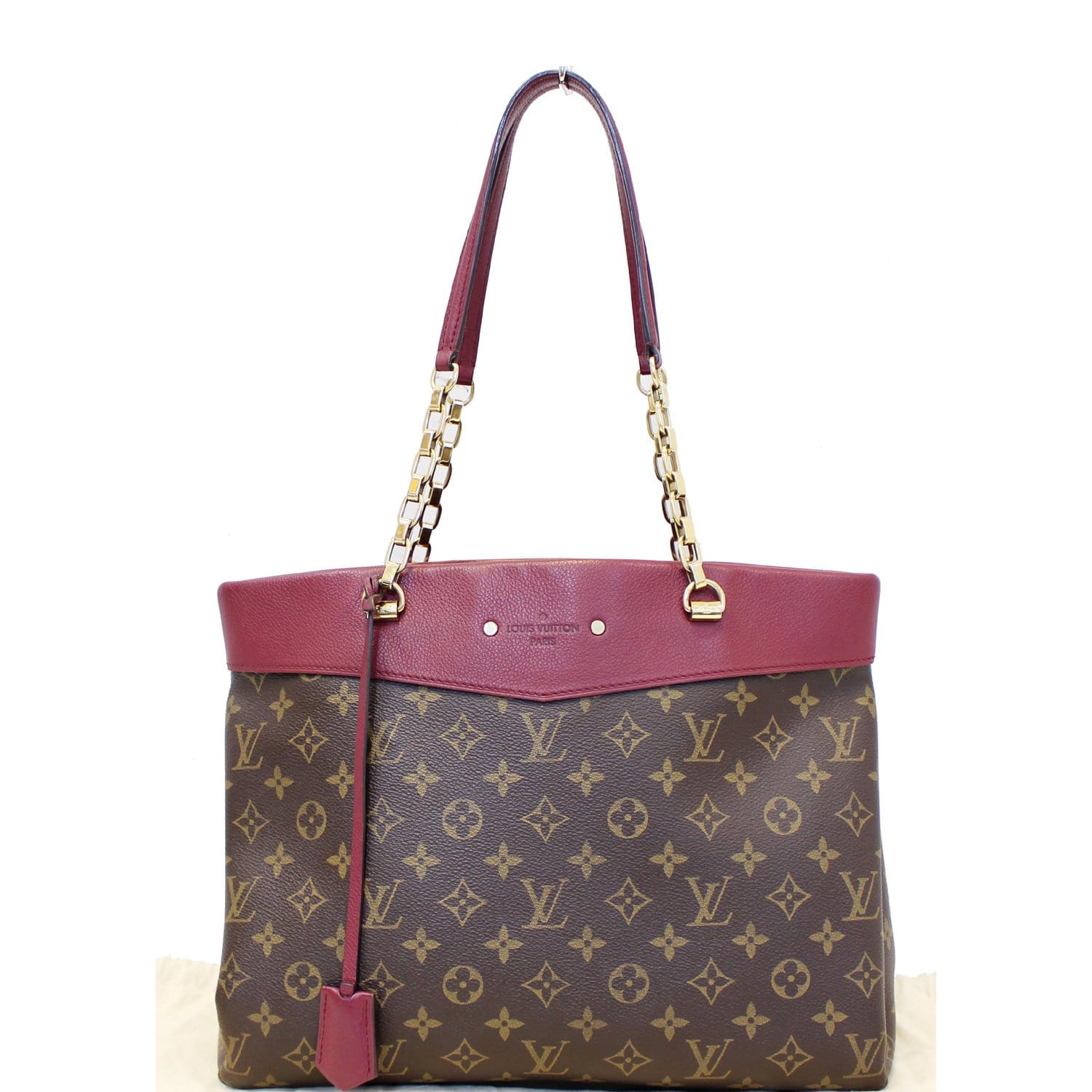 Louis Vuitton Pallas Clutch Monogram Red Canvas Shoulder Bag - MyDesignerly