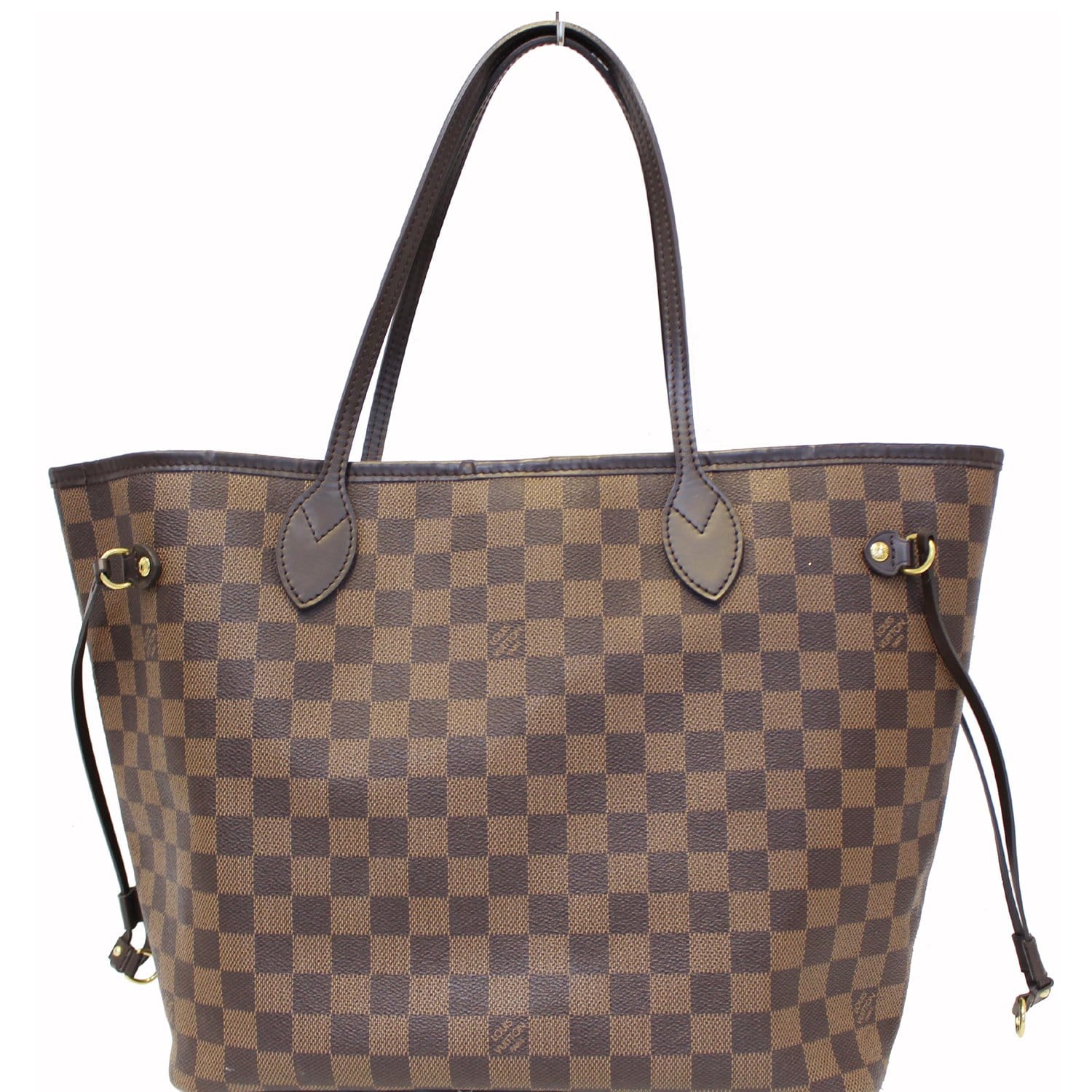 LOUIS VUITTON Neverfull MM Damier Ebene Tote Shoulder Bag Brown-US