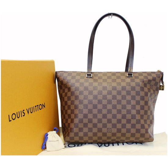 LOUIS VUITTON IENA MM DAMIER EBENE SHOULDER BAG BROWN-DD5574 