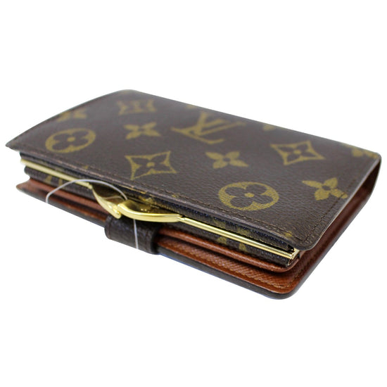 Louis Vuitton Monogram French Kisslock Bifold Wallet ○ Labellov