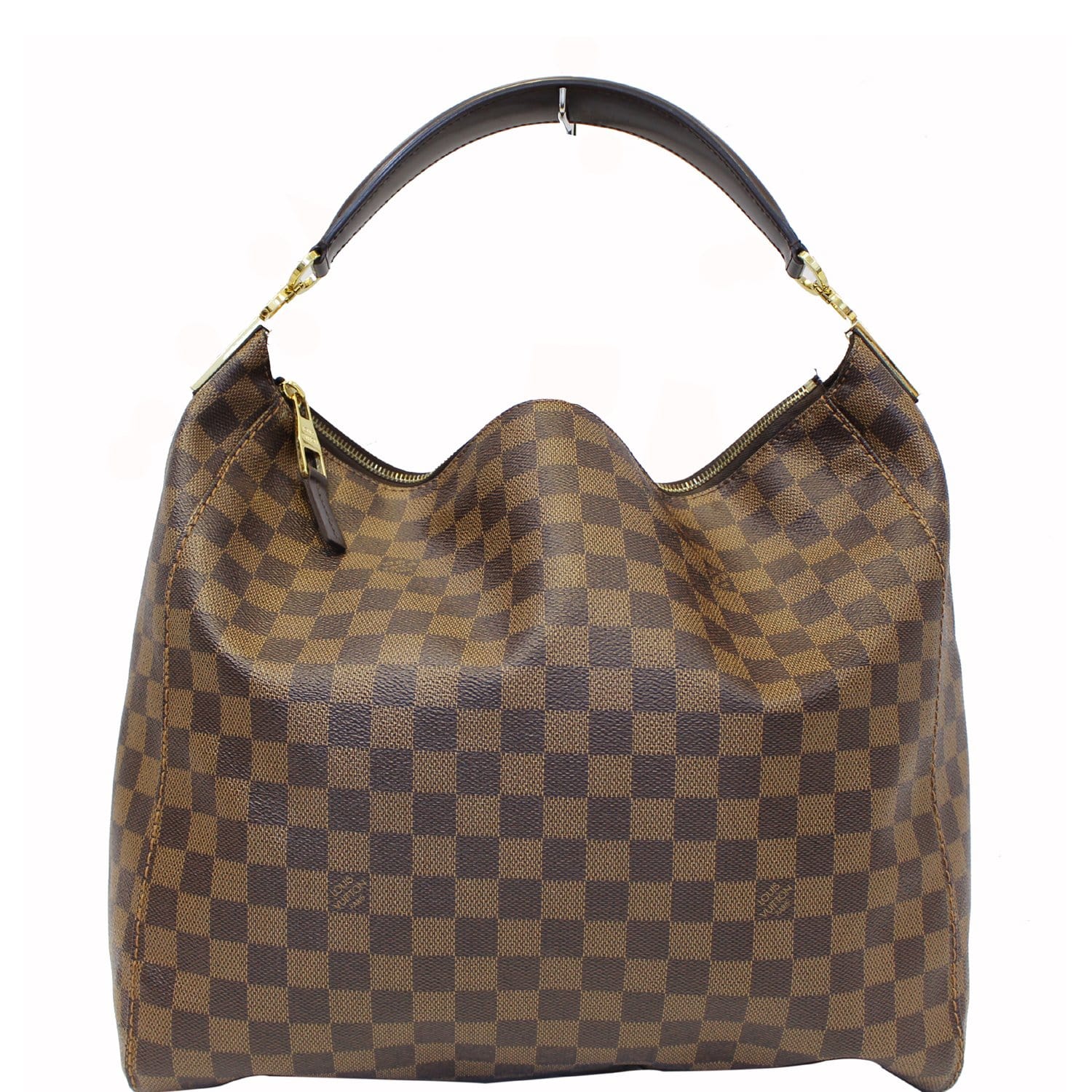 Louis Vuitton Damier Ebene Portobello GM Shoulder Hand Bag