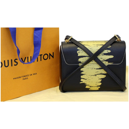 LOUIS VUITTON Calfskin Twist Shoulder Bag PM Light Gold 1214774