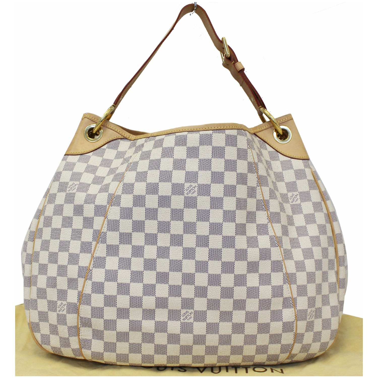 LOUIS VUITTON Galliera GM Damier Azur Shoulder Bag White