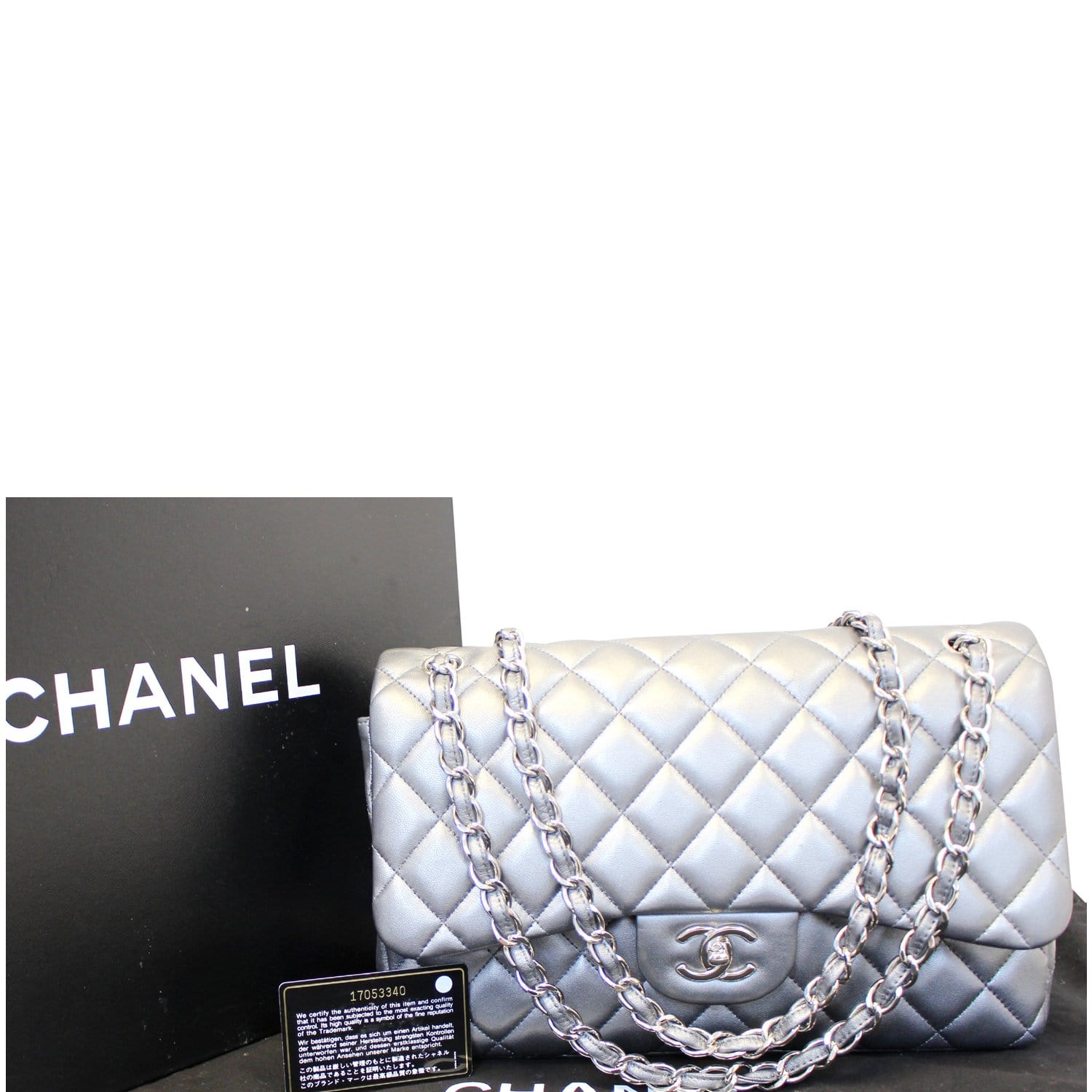 Chanel Maxi Shiva easy flap bag Taupe Leather ref.192478 - Joli