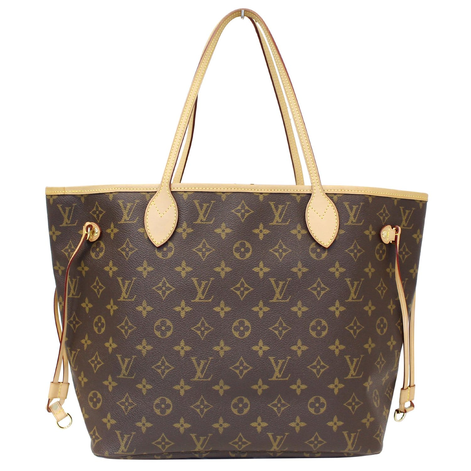 LOUIS VUITTON Neverfull MM Monogram Canvas Tote Bag Brown-US