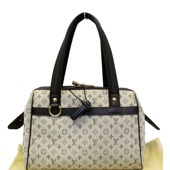 Louis Vuitton Navy Monogram Mini Lin Josephine PM Speedy Bag Leather  ref.497397 - Joli Closet