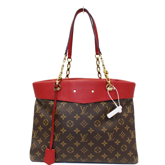 Louis Vuitton Red + Monogram Pallas Chain - The Trove