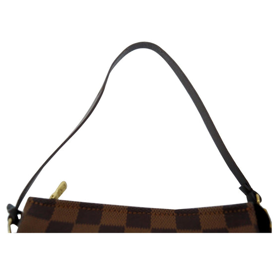 LOUIS VUITTON Damier Ebene Truth Makeup Pouch Brown