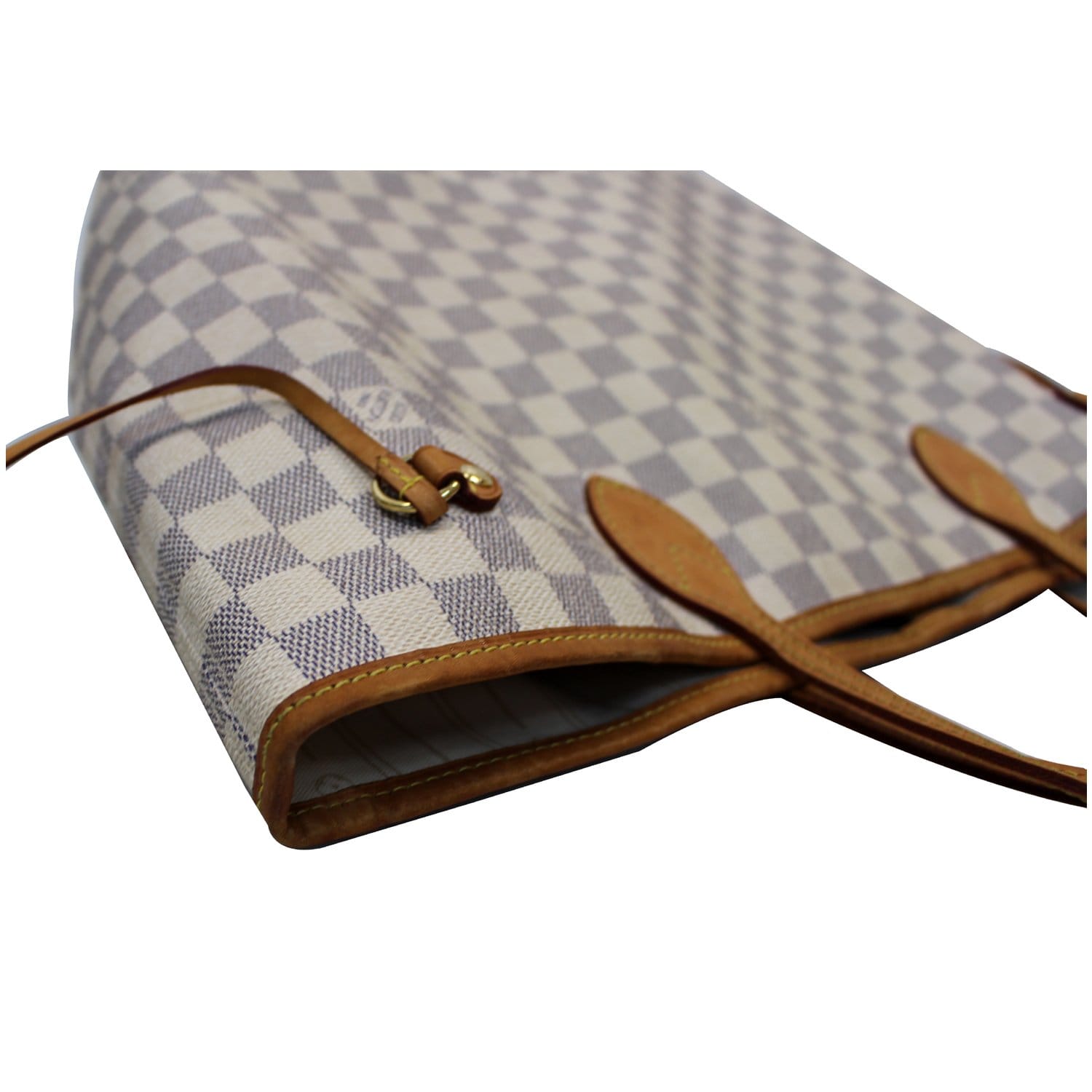 Louis Vuitton Damier Azur Canvas Neverfull MM Beige - A World Of