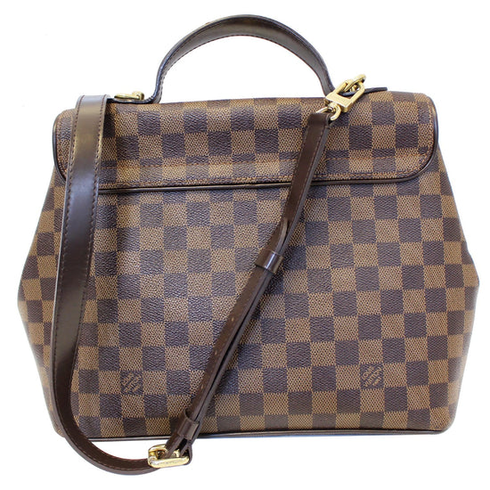 Sac à main Louis Vuitton Bergamo en toile damier enduite et cuir