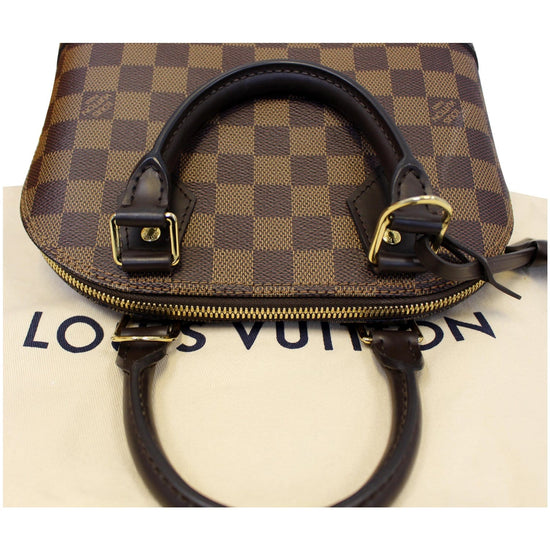 Louis Vuitton Alma Bb Brown Damier Ébène Canvas Cross Body Bag