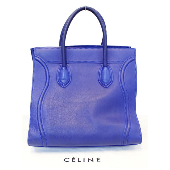 Celine Luggage Phantom Tote Blue – EKOLUV