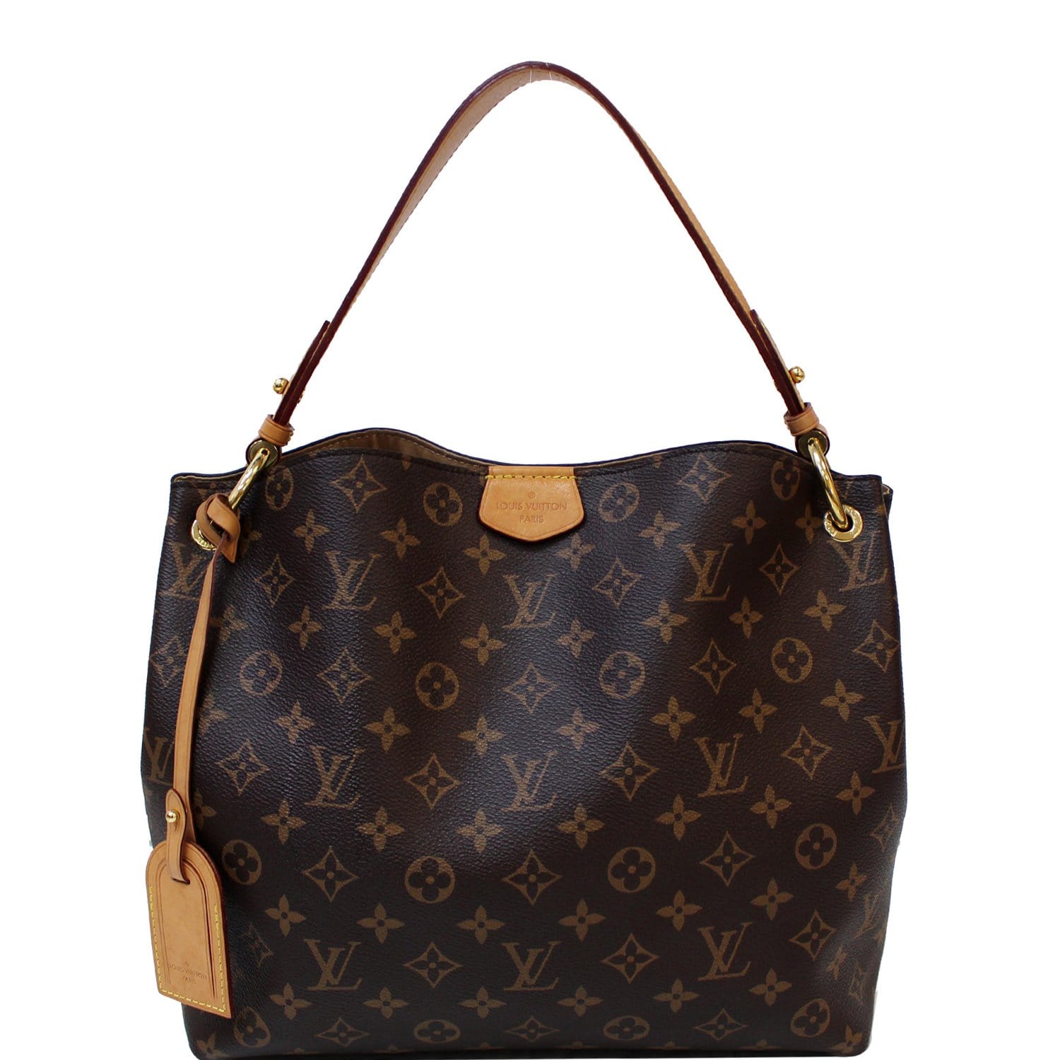 Louis Vuitton Graceful Hobo Bag MM Brown Canvas Monogram