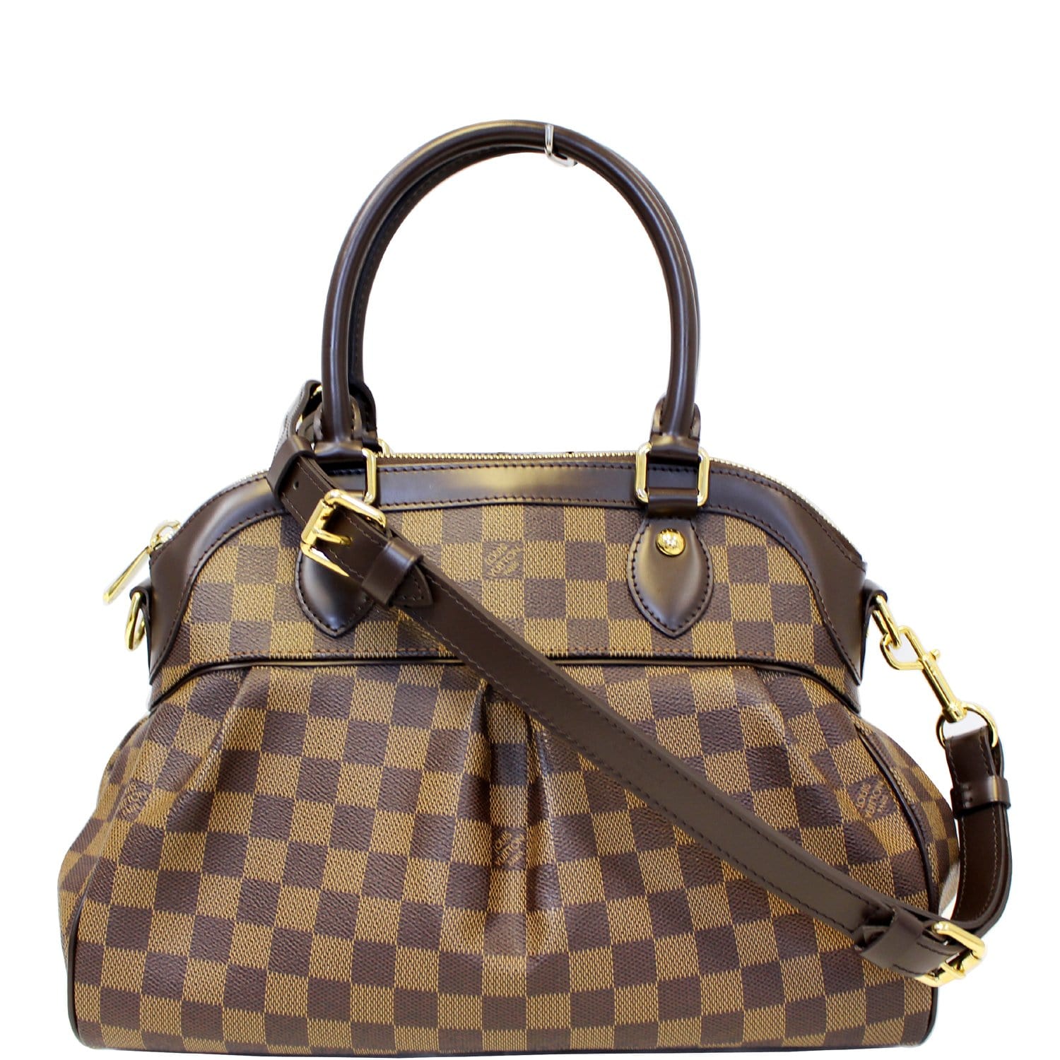 LOUIS VUITTON Trevi PM Damier Ebene Shoulder Bag Brown - DD6264 