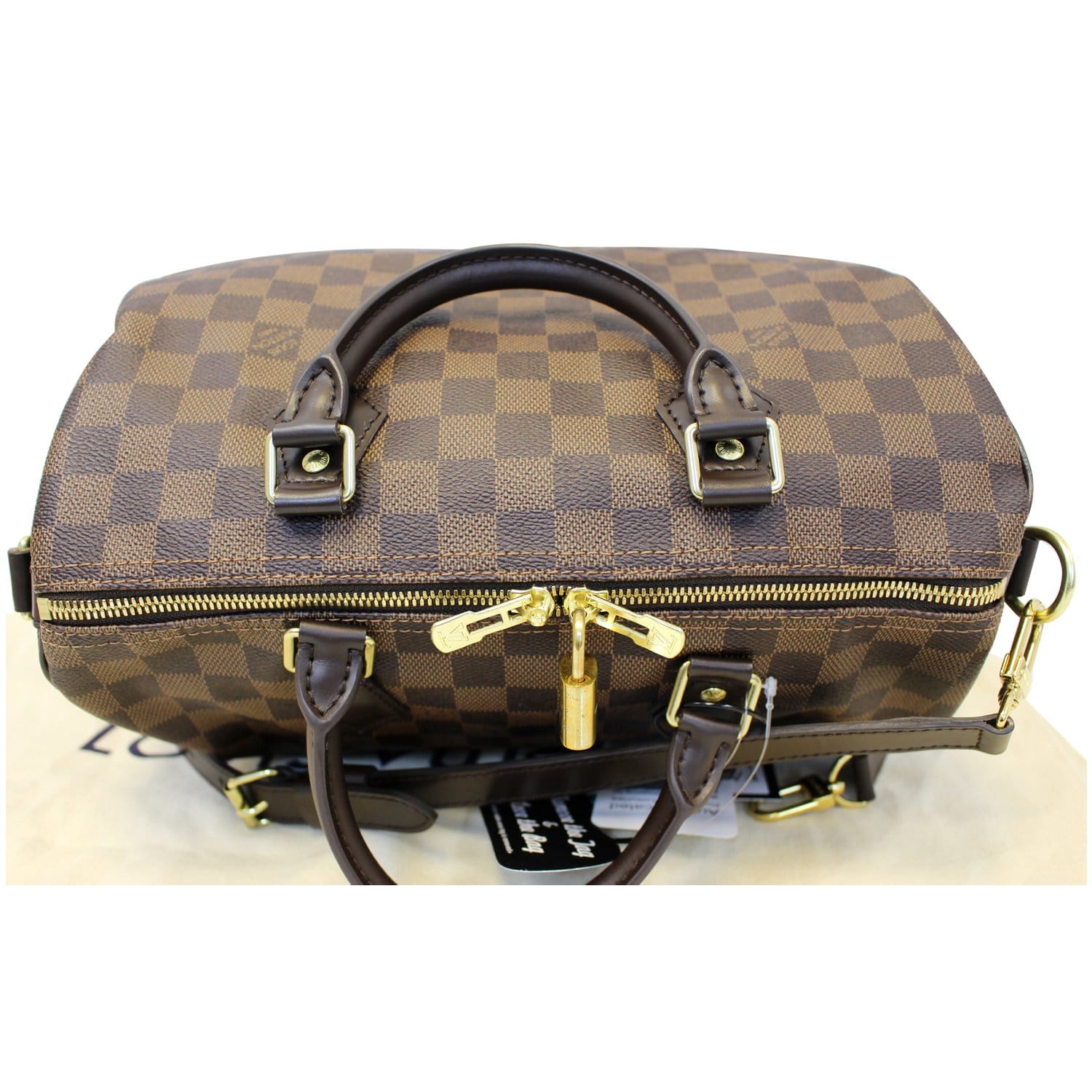 LOUIS VUITTON Speedy 30 Bandouliere Damier Ebene Shoulder Bag-US