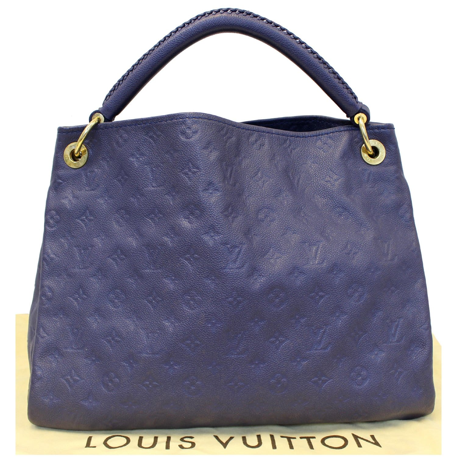 LOUIS VUITTON Artsy MM Monogram Empreinte Infini Blue Tote Hand