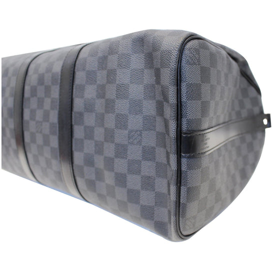 LOUIS VUITTON Keepall 45 Damier Graphite Bandouliere Travel Bag-US