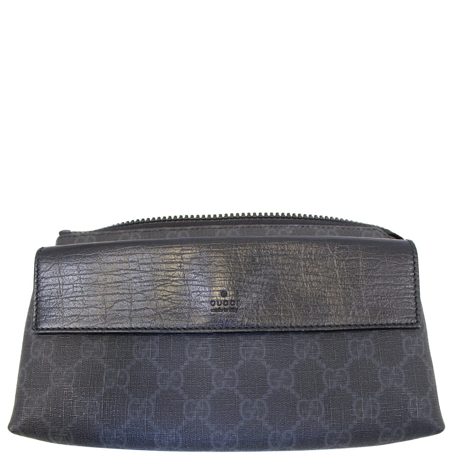 Gucci GG Supreme Monogram Black Wallet/Wristlet - J'adore Fashion Boutique