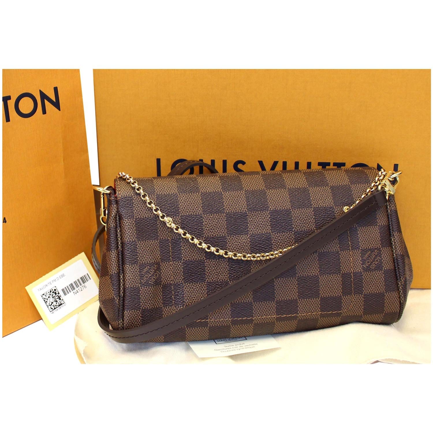 LOUIS VUITTON Favorite PM Damier Ebene Shoulder Crossbody Bag-US