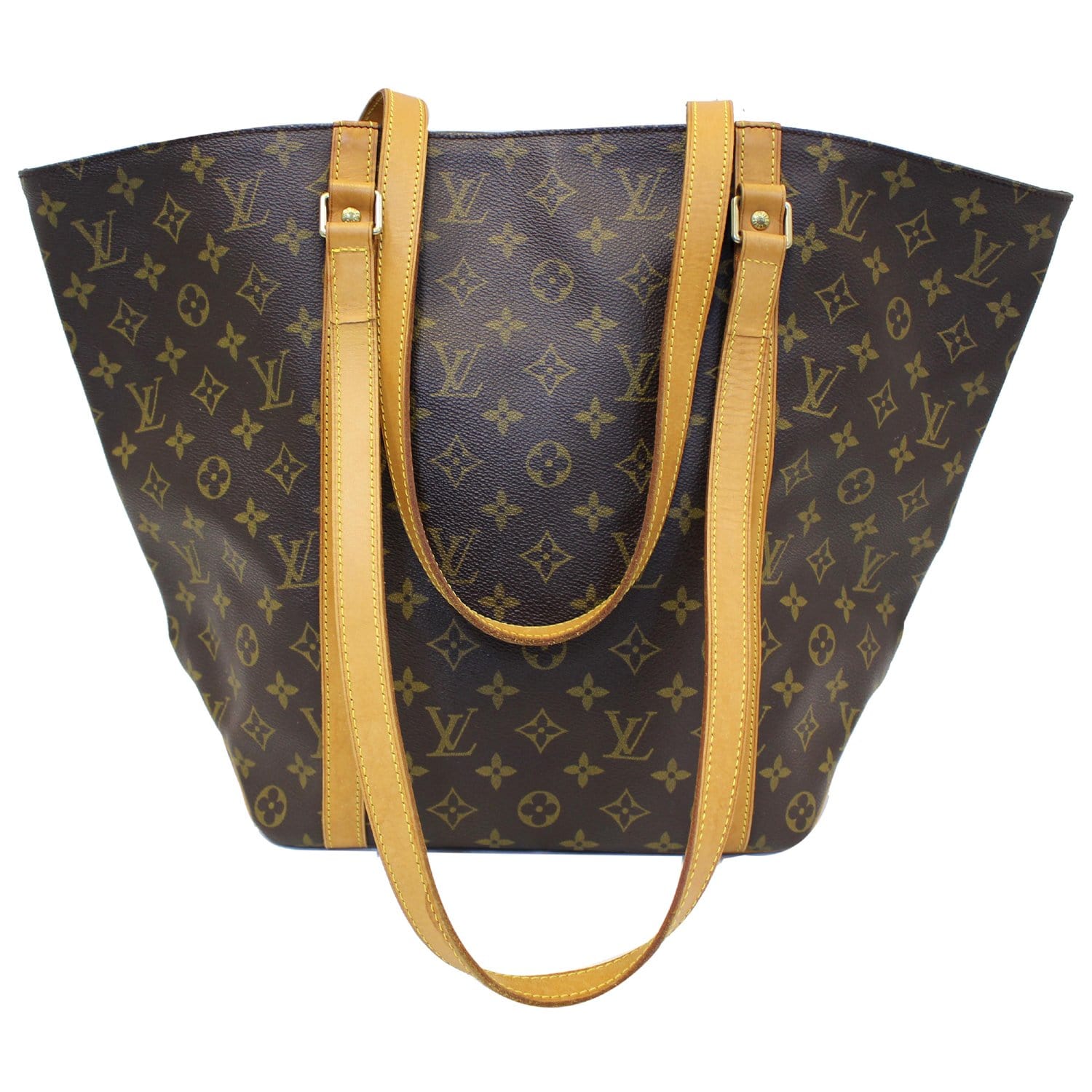 LOUIS VUITTON Sac Shopping Monogram Canvas Tote Bag Brown-US