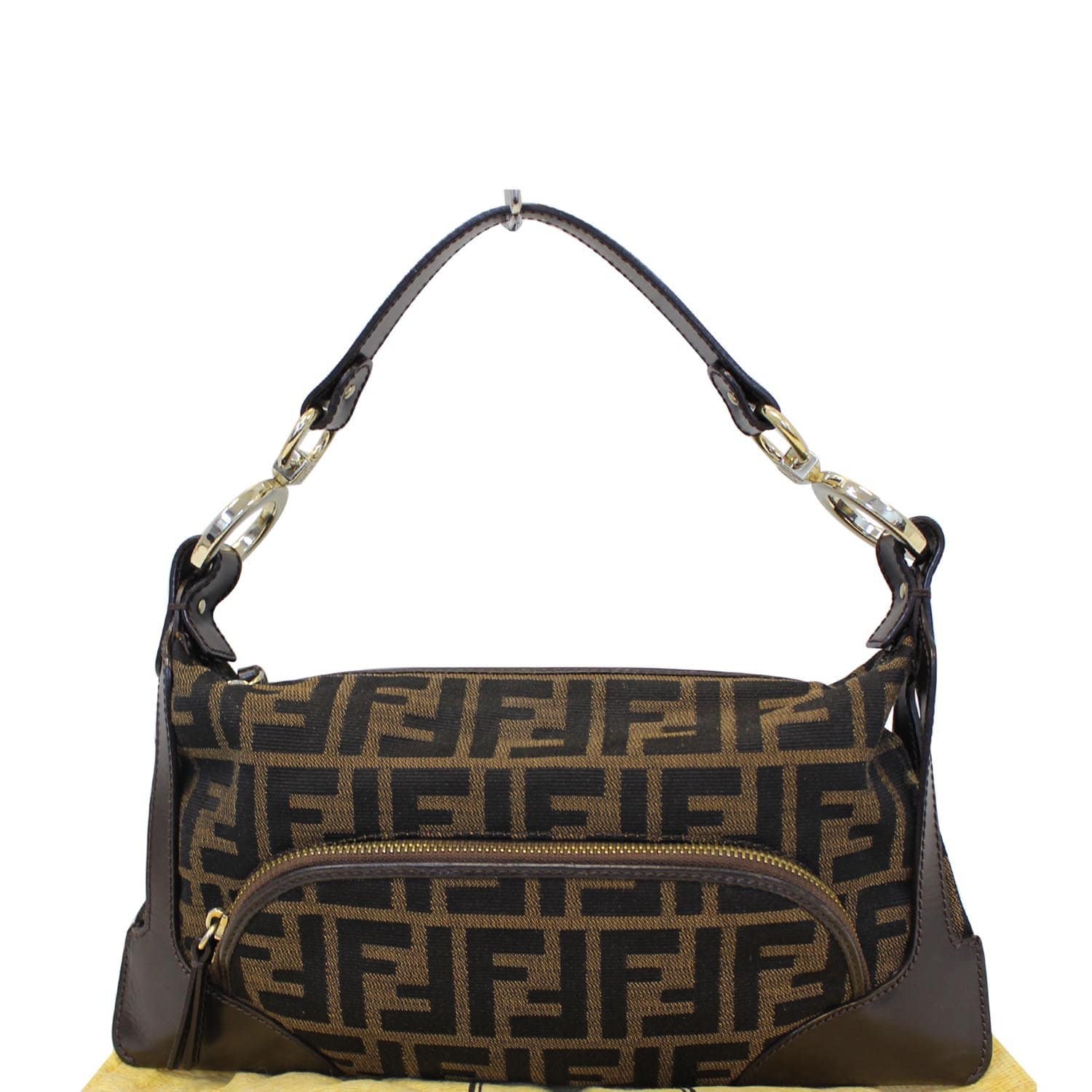 Fendi Vintage Zucca Leather Speedy Handbag Shoulder Bag. Get one