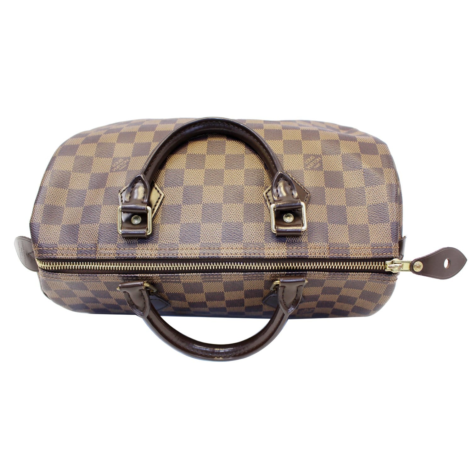 LOUIS VUITTON Speedy 30 Damier Ebene Satchel Handbag-US