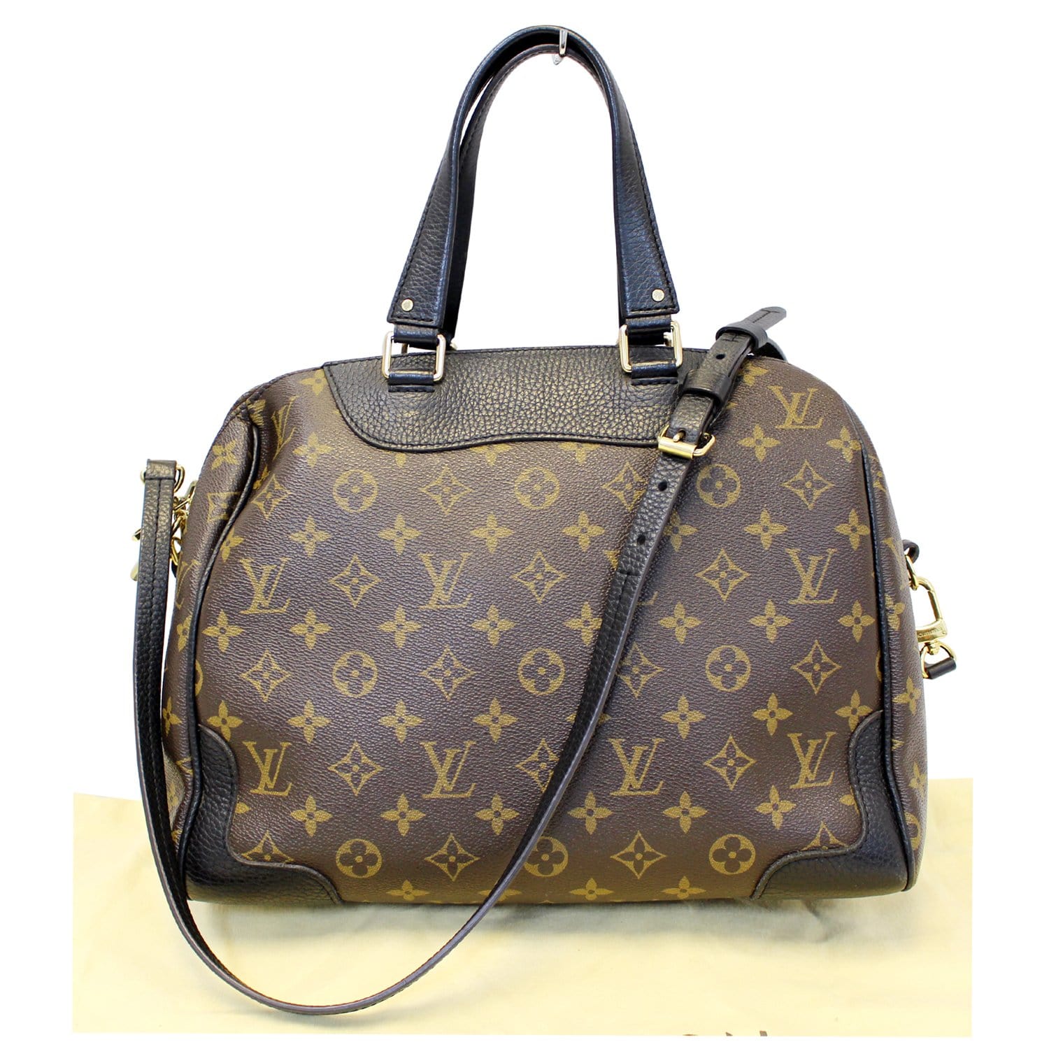 LOUIS VUITTON Retiro NM Monogram Canvas Shoulder Bag Noir-US