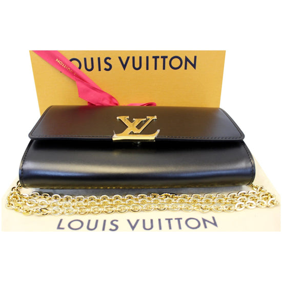 Louise leather crossbody bag Louis Vuitton Black in Leather - 31603165