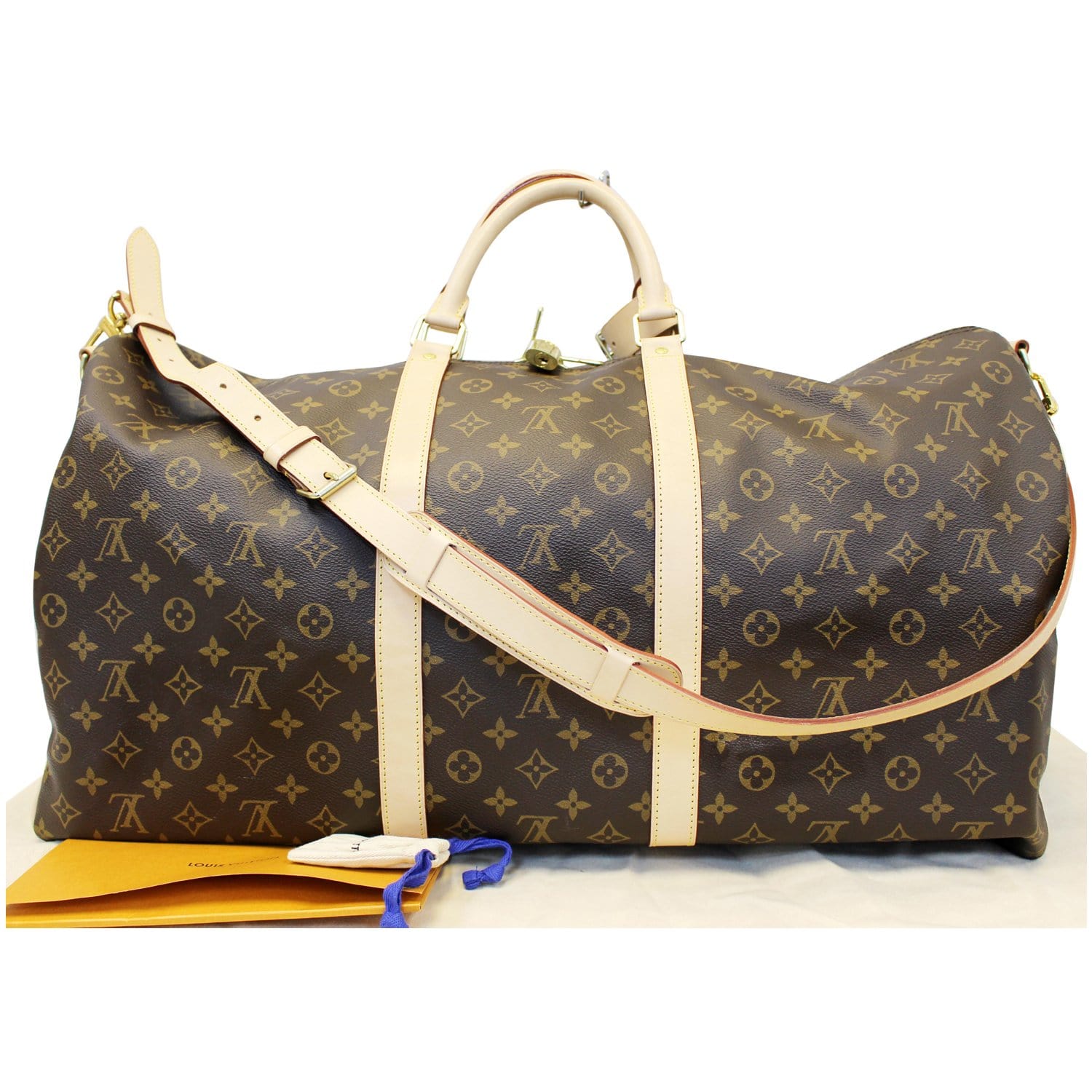 LOUIS VUITTON Keepall 60 Bandouliere Monogram Canvas Travel Bag-US