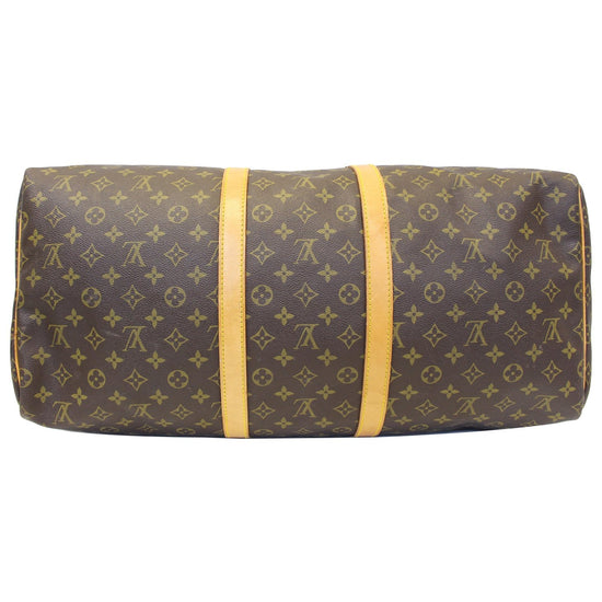 Brown Louis Vuitton Monogram Keepall 55 Travel Bag – Designer Revival