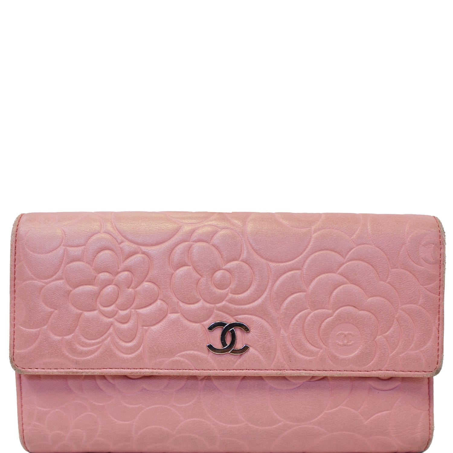 Pink Chanel Camellia Wallet On Chain Crossbody Bag – Designer Revival