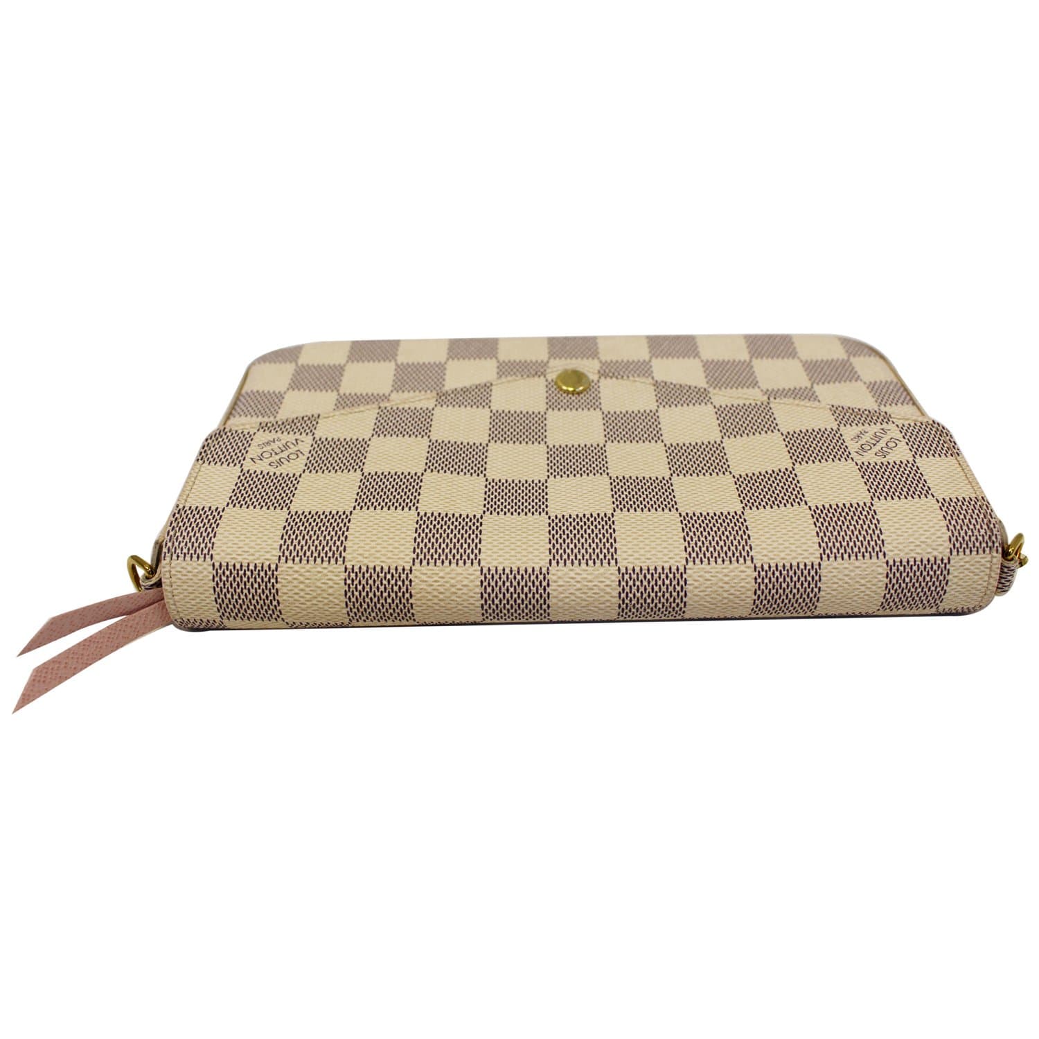 LOUIS VUITTON Pochette Felicie Damier Azur Crossbody Bag White-US